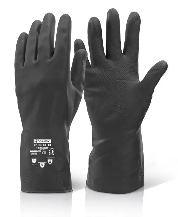 Beeswift House Hold Heavyweight Gloves Hwcg - Black - Customisable Chemical