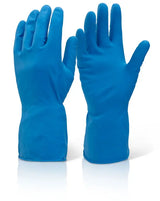 Beeswift Household Medium Weight Gloves Hhmw - Blue - Customisable Latex