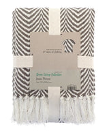 Recycled mixed-fabric throw