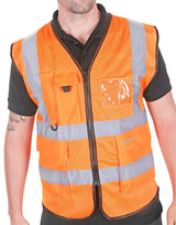 Beeswift Hi Vis Executive Mesh Vest Hvmwexec - Orange - Customisable Hi-Vis Vest