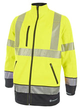 Deltic Beeswift Deltic Hi Vis Two Tone Soft Shell Jacket Hvtt040 - Saturn Yellow Navy - Customisable Jacket