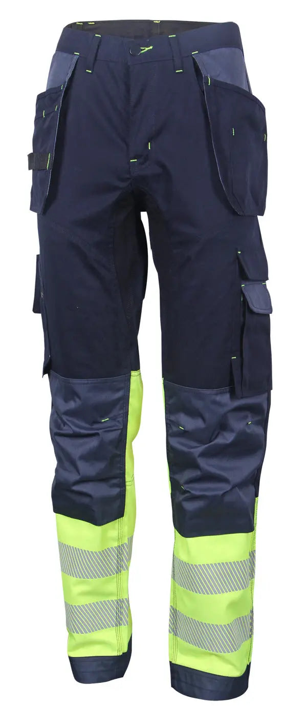 Deltic Beeswift Deltic Hi Vis Two Tone Trousers Hvtt080 - Saturn Yellow Navy - Customisable Trousers