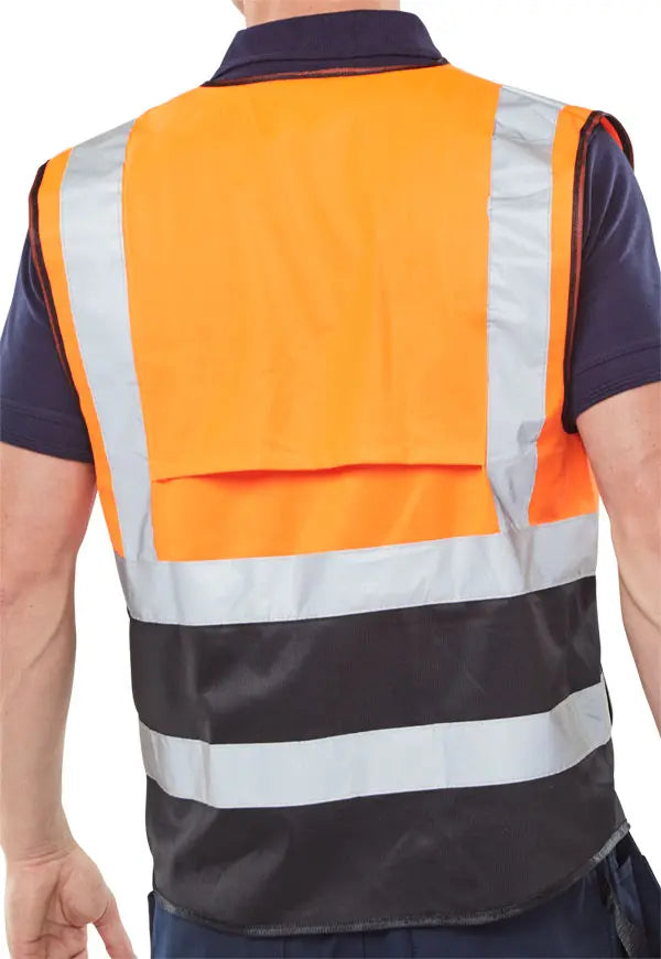 Beeswift Hi Vis Two Tone Executive Id Vest Hvwctt - - Customisable Hi-Vis Vest