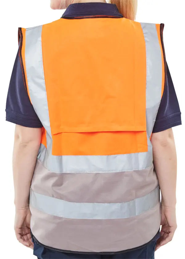 Beeswift Hi Vis Two Tone Executive Id Vest Hvwctt - - Customisable Hi-Vis Vest