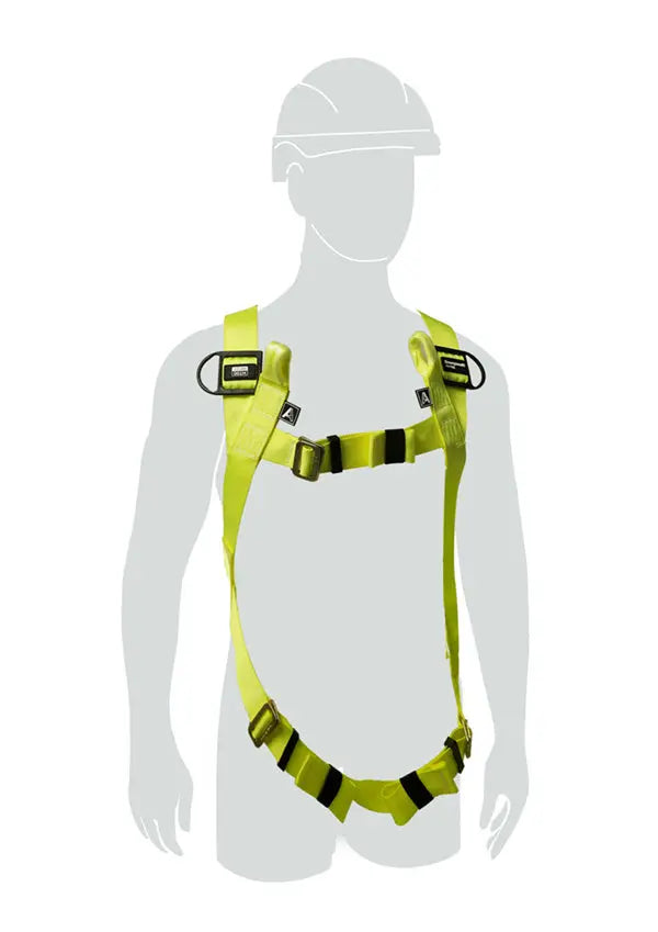 Honeywell Miller H Point Loop Universal Size Harness Hw1036294 - Yellow 140KG - Customisable Harnesses