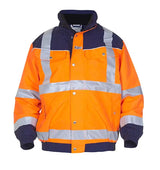 Hyd Sns Hv Hydrowear Furth Hi Vis Sns Pilot Two Tone Jacket Hyd02159 - Orange Navy - Customisable Jacket