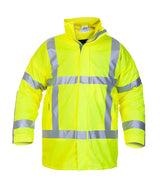 Hyd Fr Ast Multi Hydrowear Norfolk Multi Fire Hi Vis Retardant Anti Static Waterproof Lined Parka Jacket Hyd066850 - Saturn Yellow - Customisable Jacket