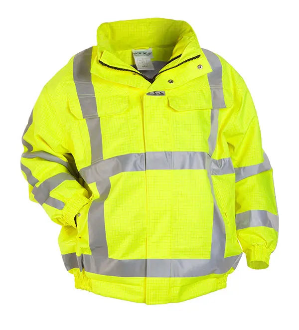 Hyd Sns Milti Norm Hydrowear Moers Multi Sns Fire Retardant Hi Vis Anti Static Pilot Jacket Hyd073400 - Saturn Yellow - Customisable Jacket