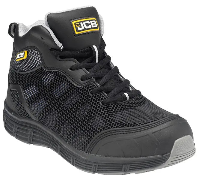 Jcb Workwear Mid Cut Boots Hydradig - Black - Customisable Safety Boots