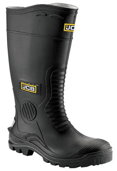 Jcb Workwearmaster Wellington Boots Hydro - Black - Customisable Wellingtons