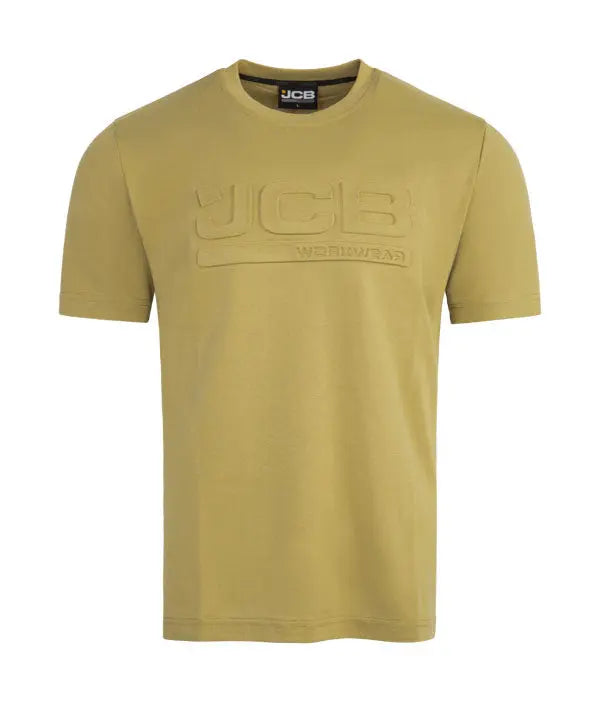 Jcb Workwear Unisex 3 D Embossed T Shirt Jcb014 - Olive Green - Customisable Tee Shirts