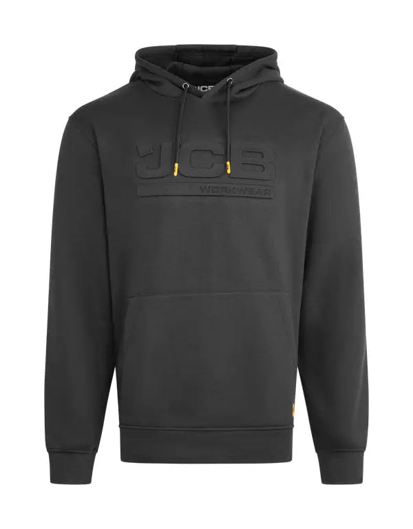 Jcb Workwear Unisex Embossed Hoody Jcb015 - Black - Customisable Sweatshirts