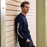 Jcb Workwear Banner Long Sleeve T Shirt Jcbbt - - Customisable Tee Shirts