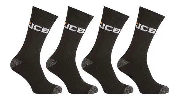 Jcb Workwear Apparel Socks Jcbx000060 - Black Grey 45967 - Customisable Socks