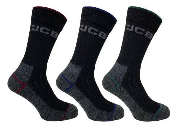 Jcb Workwear Work Tough Socks Jcbx000190 - Black 45967 - Customisable Socks