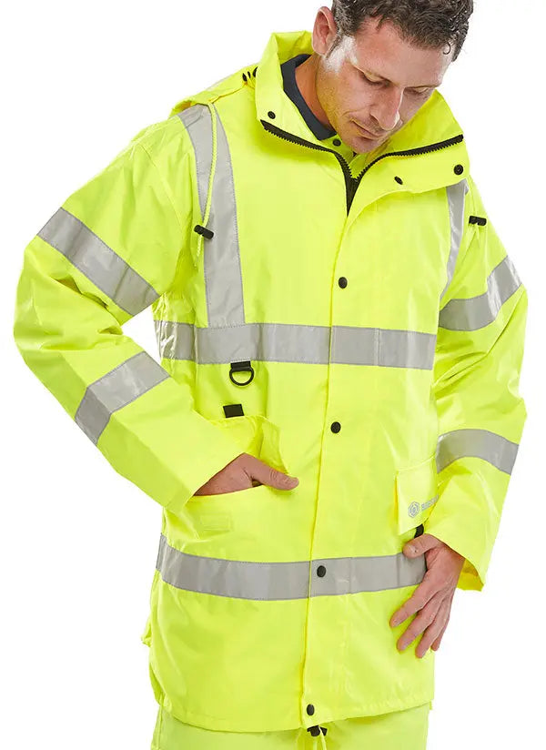 Beeswift Jubilee Hi Vis Jacket Jj - Saturn Yellow - Customisable Jacket