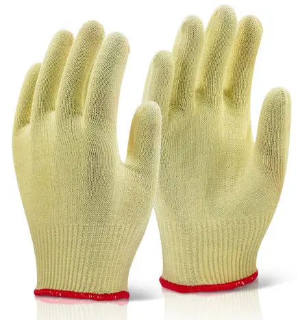 Beeswift Kevlar Light Weight Gloves Kglw - Yellow - Customisable Cut Resistant