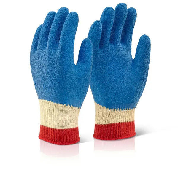 Beeswift Reinforced Latex Gloves Full Cuff Klgfc - Blue - Customisable Cut Resistant