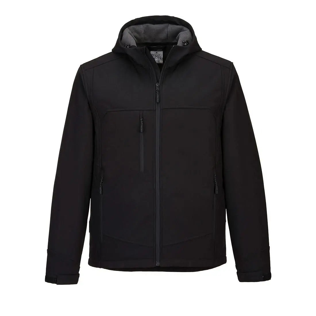 Portwest Kx3 Hooded Softshell 3L KX362 - Black - Customisable Hi-Vis Jackets