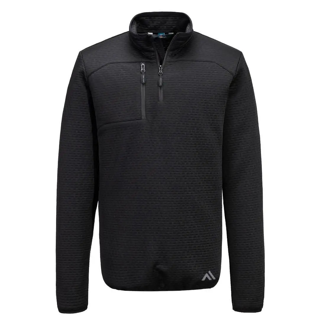 Portwest Kx3 Textured 14 Zip Sweatshirt KX376 - Black - Customisable Sweatshirts