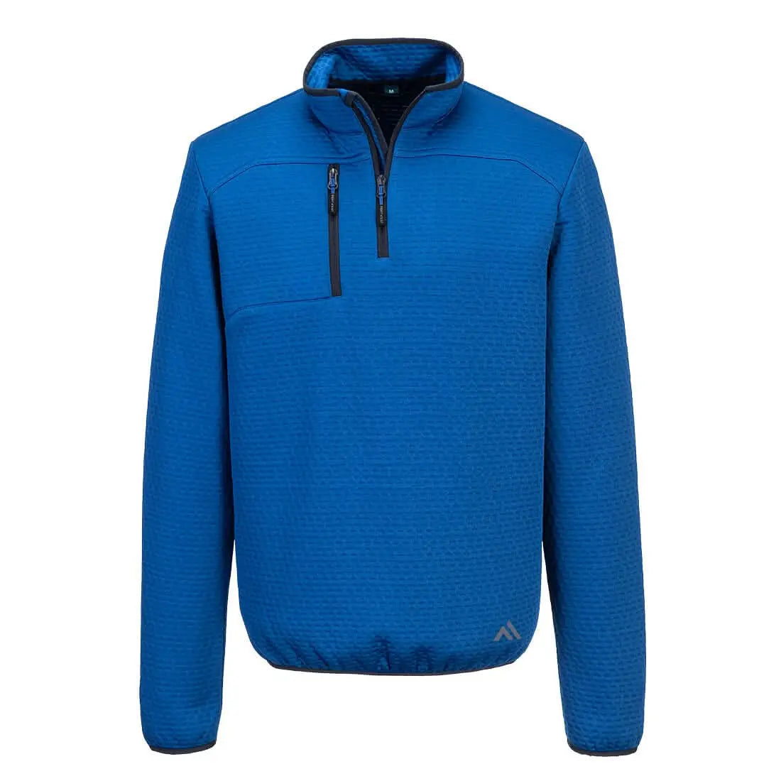 Portwest Kx3 Textured 14 Zip Sweatshirt KX376 - Quartz Blue - Customisable Sweatshirts