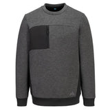 Portwest Kx3 Tech Sweatshirt KX377 - Metal Grey - Customisable Sweatshirts