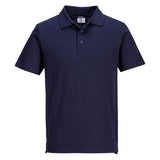 Portwest Lightweight Jersey Polo Shirt SS 48 In A Box L210 - Navy - Customisable Polos