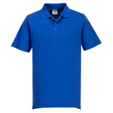 Portwest Lightweight Jersey Polo Shirt SS 48 In A Box L210 - Royal Blue - Customisable Polos