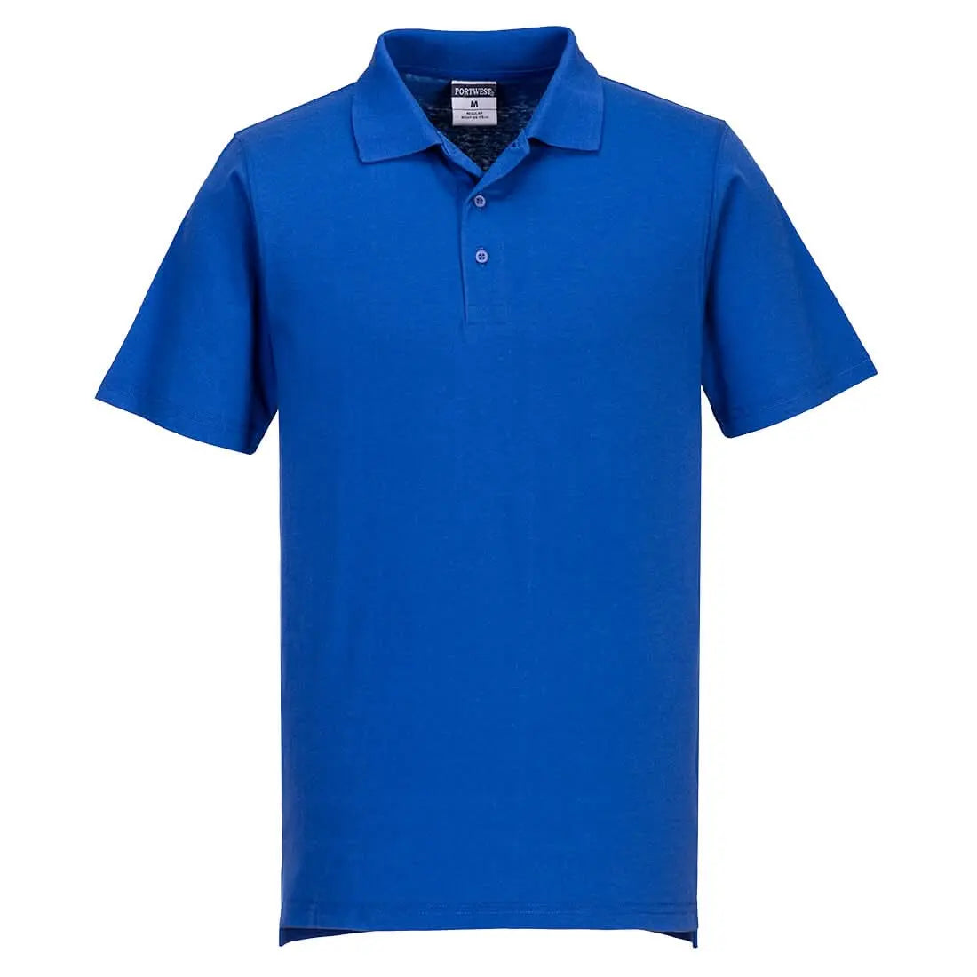 Portwest Lightweight Jersey Polo Shirt SS 48 In A Box L210 - Royal Blue - Customisable Polos