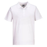 Portwest Lightweight Jersey Polo Shirt SS 48 In A Box L210 - White - Customisable Polos