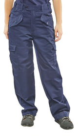 Beeswift Ladies Polycotton Trousers Lpcthw - Navy Blue - Customisable Trousers