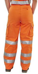 Beeswift Ladies Hi Vis Rail Spec Trousers Lrst - - Customisable Trousers
