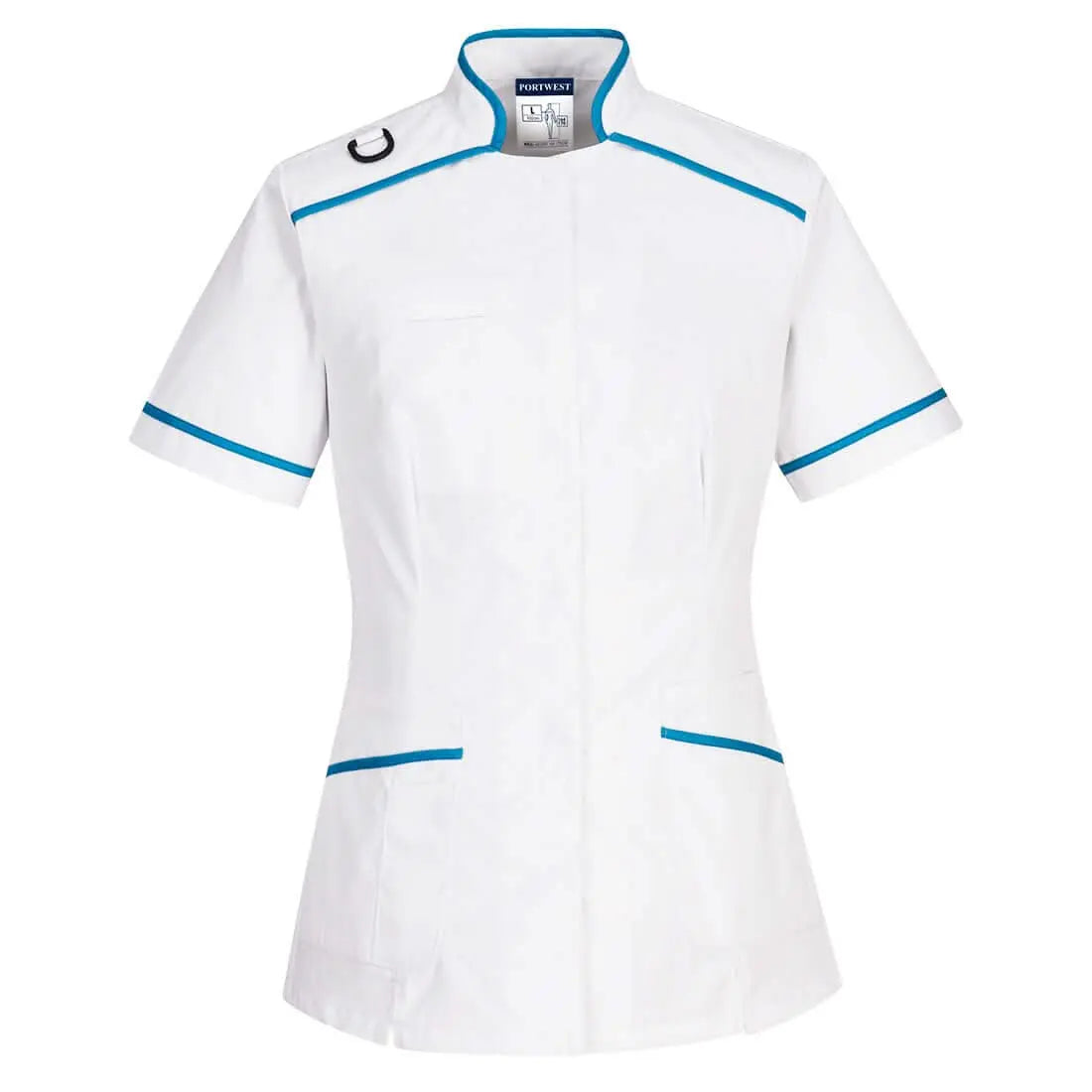 Portwest Medical Tunic LW21 - White Aqua - Customisable Tunic