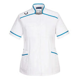 Portwest Medical Maternity Tunic LW22 - White Aqua - Customisable Tunic