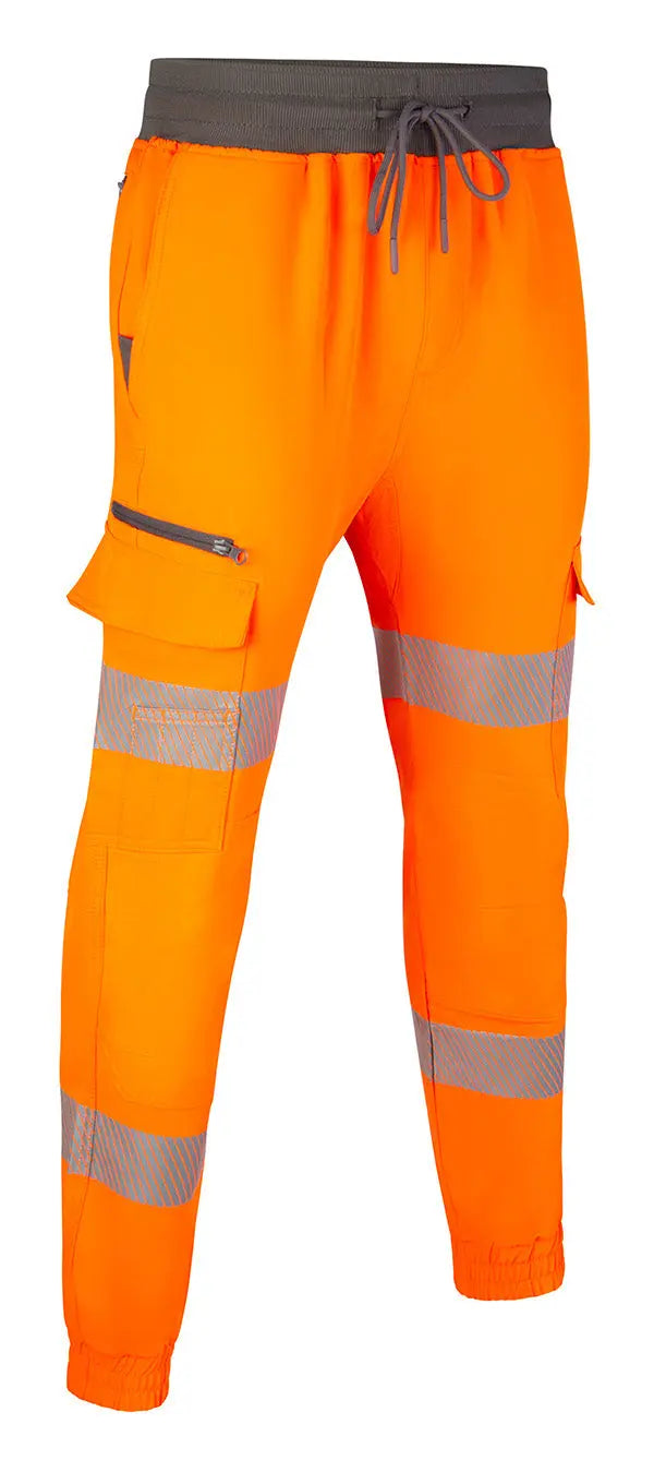 Beeswift Womens Hi Vis Work Joggers Wjb01 - Orange - Customisable Trousers