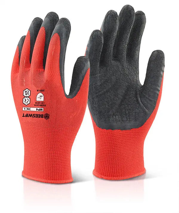 Beeswift Multi Purpose Poly Gloves Mp4 - Black - Customisable Latex
