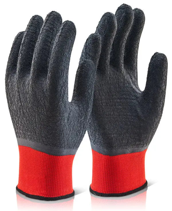 Beeswift Multi Purpose Fully Coated Poly Gloves Mp4 Fc - Black - Customisable Latex