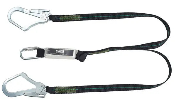Msa Msa M Webbing Twin Leg Lanyard Msa10185612 - Chrome 1.5M - Customisable Lanyards