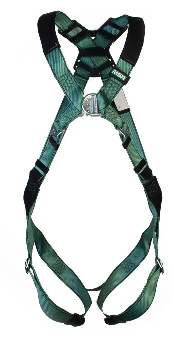 Msa Msa Large V Form Back Chest D Ring Qwik Fit Harness Msa10206041 - Green L - Customisable Harnesses