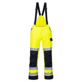 Portwest Modaflame Rain Hi Vis Multi Norm Contrast FR Trousers MV71 - Yellow Navy - Customisable Hi-Vis Trousers