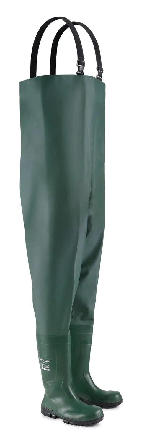 Dunlop Dunlop Work It Full Safety Chest Wader Nb2 Klcw - Green - Customisable Wellingtons