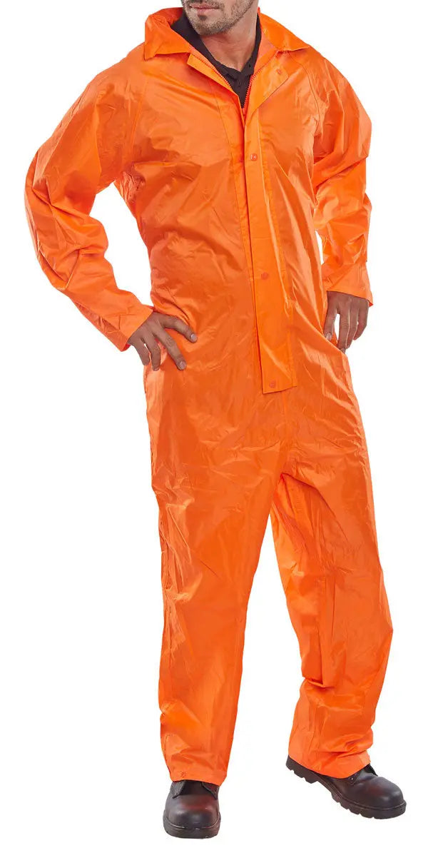 Beeswift Nylon Coverall Nbdc - Orange - Customisable Coveralls