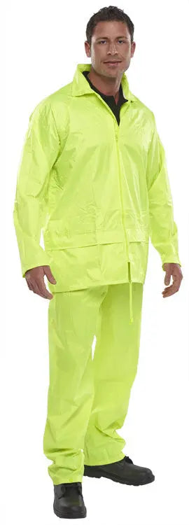 Beeswift Nylon Weatherproof Suit Nbds - Saturn Yellow - Customisable Suits