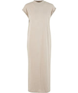 Women’s long extended shoulder dress