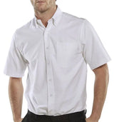 Beeswift Oxford Shirt Short Sleeve Oxsss - White - Customisable Shirts