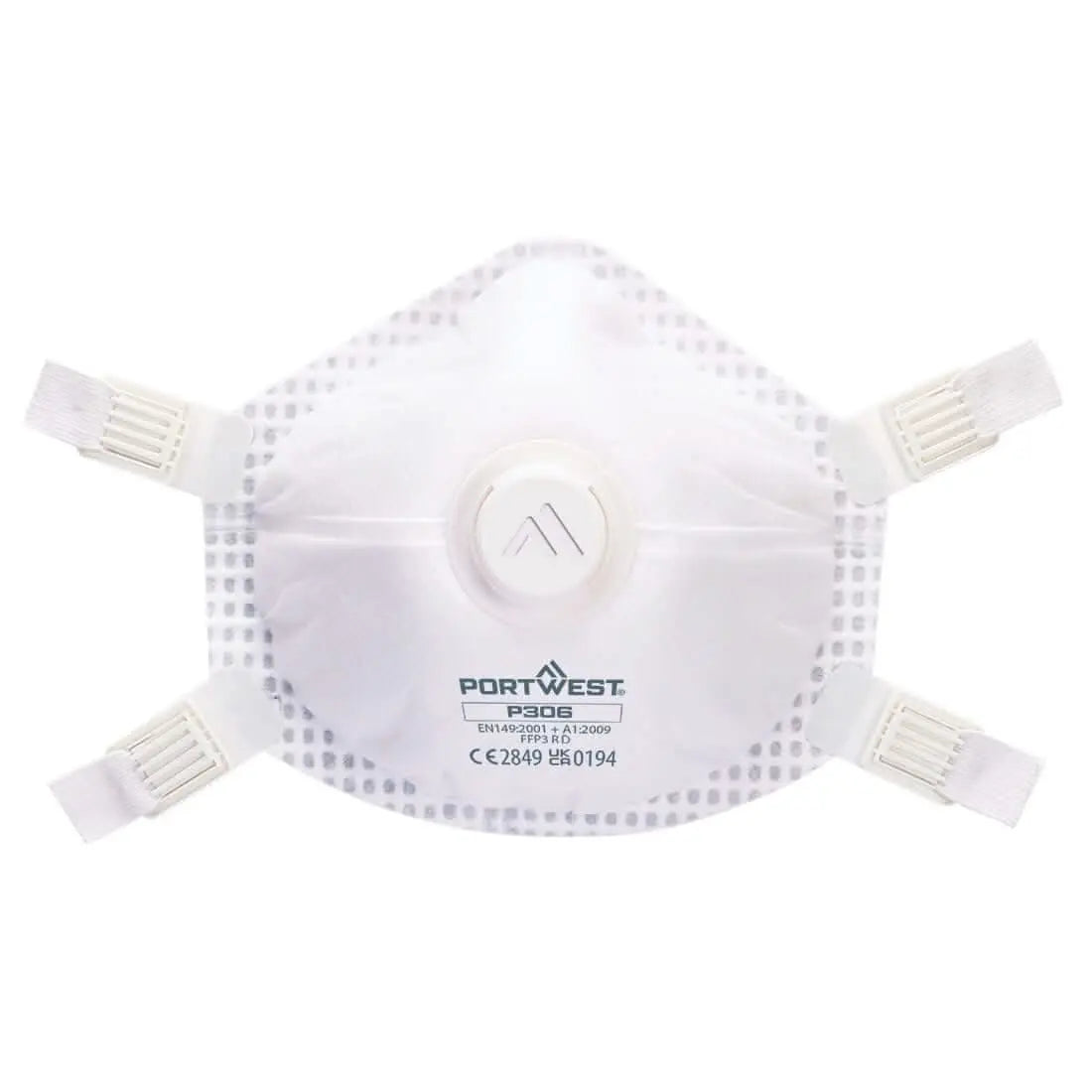 Portwest Ffp3 Ultimate Valved Reusable Respirator Pk5 P306 - White - Customisable PPE