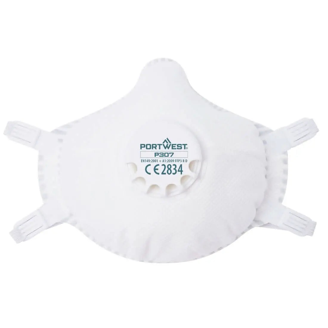 Portwest Ffp3 Ultimate Reusable Compact Respirator Pk5 P307 - White - Customisable PPE