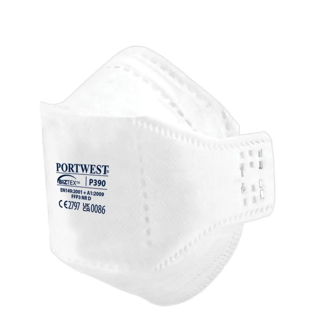 Portwest Eagle Ffp3 Dolomite Fold Flat Respirator Pk20 P390 - White - Customisable PPE