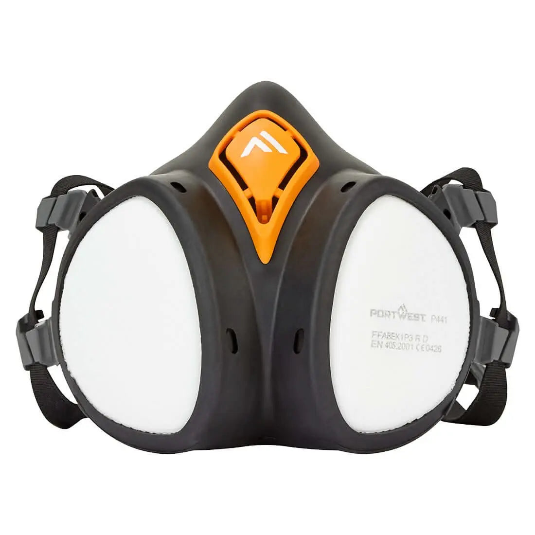 Portwest Abek1P3 Ready To Use Half Mask P441 - Black - Customisable PPE