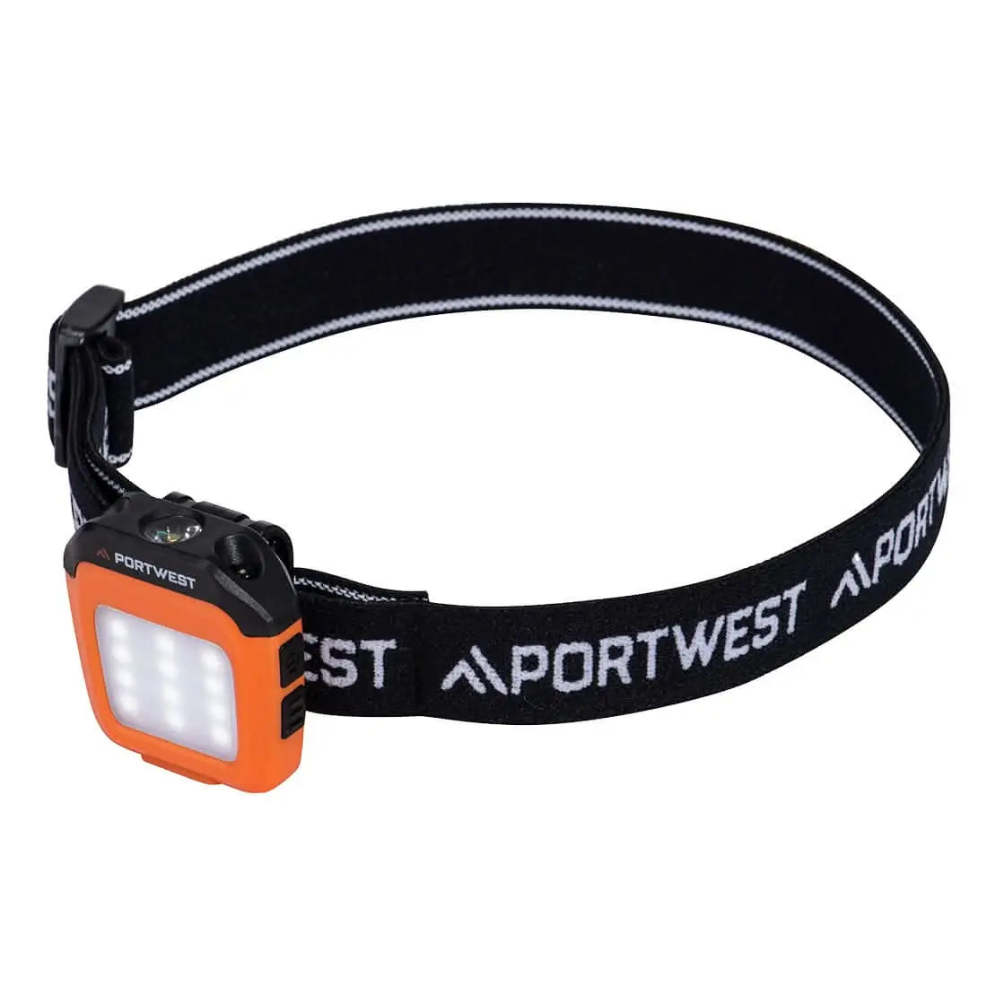 Portwest Usb Rechargeable Multi Function Led Cap Light PA74 - Orange Black - Customisable PPE